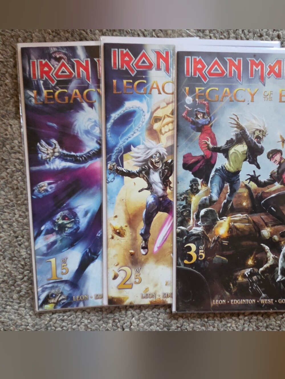 Iron Maiden Legacy of the Beast Comic Book Lot Issues 1 2 3